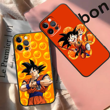 San Goku Black Soft Phone Case