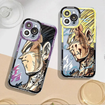 Dragon Ball Vegeta Transparent iPhone Case